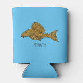 Cartoon Pleco Dosenkühler (Rückseite)