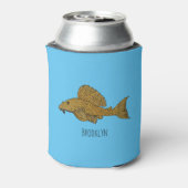 Cartoon Pleco Dosenkühler (Kanne Rückseite)