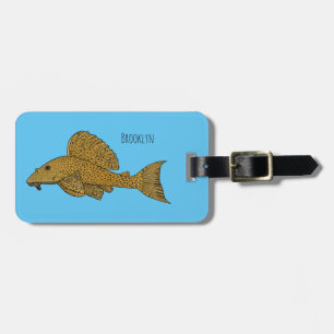 Cartoon Pleco Gepäckanhänger