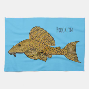 Cartoon Pleco Geschirrtuch