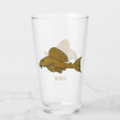 Cartoon Pleco Glas (Rückseite)