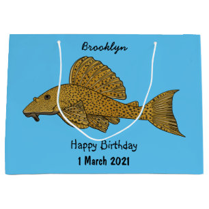 Cartoon Pleco Große Geschenktüte