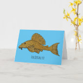 Cartoon Pleco Karte (Gelbe Blume)