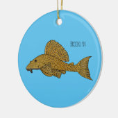 Cartoon Pleco Keramik Ornament (Links)