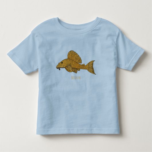 Cartoon Pleco Kleinkind T-shirt (Vorderseite)