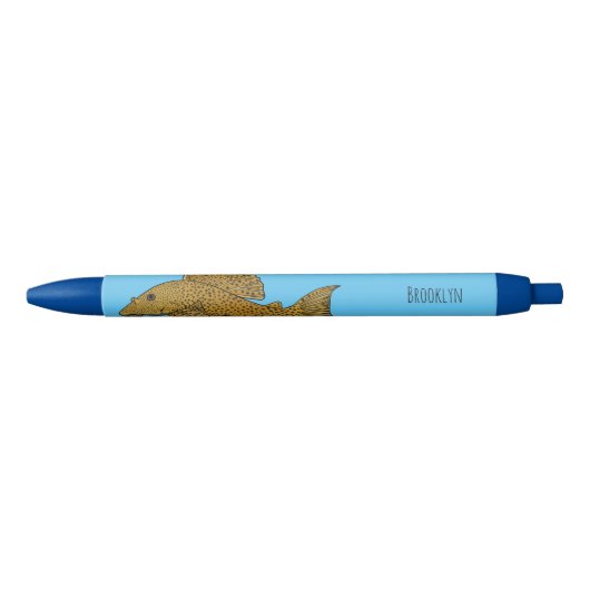 Cartoon Pleco Kugelschreiber (Vorderseite)