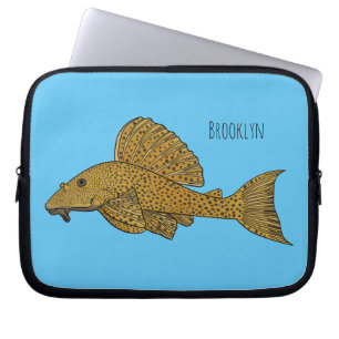 Cartoon Pleco Laptopschutzhülle