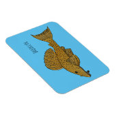 Cartoon Pleco Magnet (Rechte Seite)