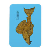 Cartoon Pleco Magnet (Vertikal)