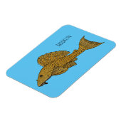 Cartoon Pleco Magnet (Linke Seite)