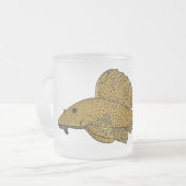 Cartoon Pleco Mattglastasse (Vorderseite Links)