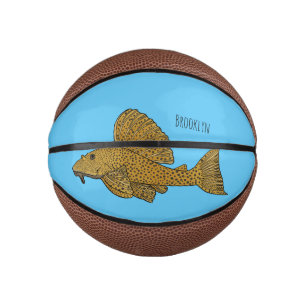 Cartoon Pleco Mini Basketball