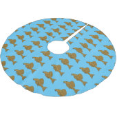 Cartoon Pleco Polyester Weihnachtsbaumdecke (Schrägansicht)