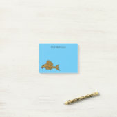 Cartoon Pleco Post-it Klebezettel (Auf Schreibtisch)