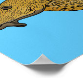 Cartoon Pleco Poster (Ecke)