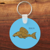 Cartoon Pleco Schlüsselanhänger (Vorderseite)