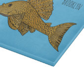 Cartoon Pleco Schneidebrett (Ecke)