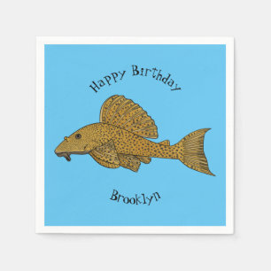 Cartoon Pleco Serviette