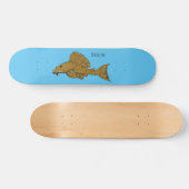 Cartoon Pleco Skateboard (Horizontal)