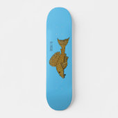 Cartoon Pleco Skateboard (Vorne)
