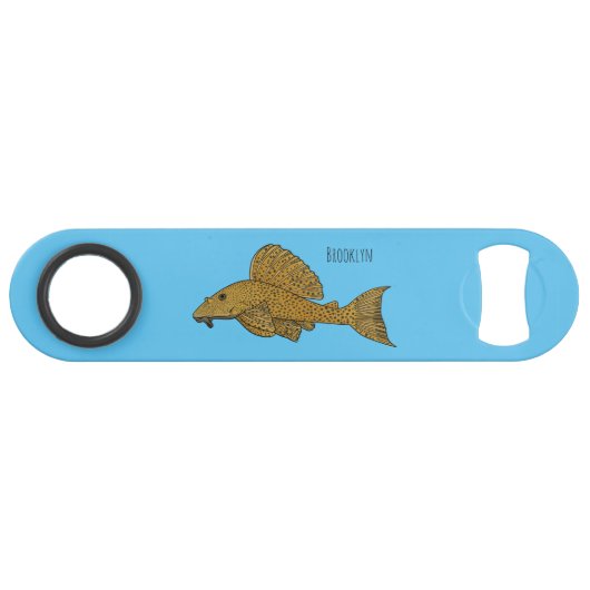 Cartoon Pleco Speed Flaschenöffner (Vorderseite (Horizontal))