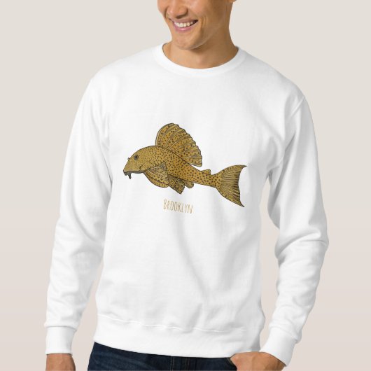 Cartoon Pleco Sweatshirt (Vorderseite)