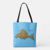 Cartoon Pleco Tasche (Rückseite)