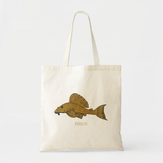 Cartoon Pleco Tragetasche (Vorne)