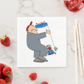 Cartoon Plumber Serviette (Beispiel)