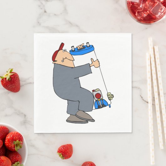 Cartoon Plumber Serviette (Beispiel)