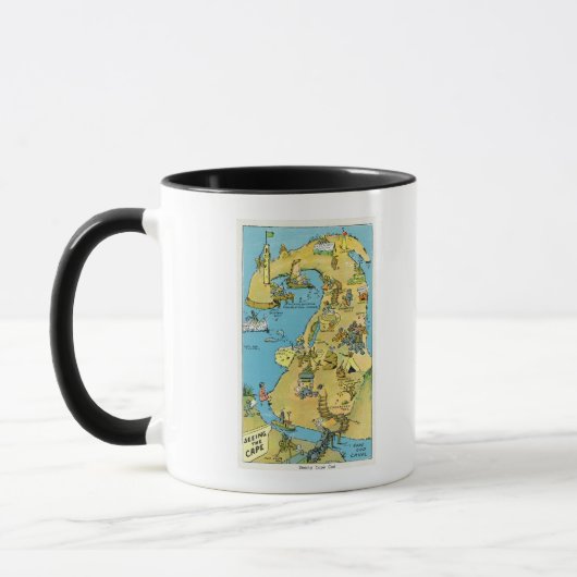 Cartoon Points of Interest on Cape Cod Tasse (Links)
