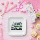 Cartoon Police Van Pappteller (Party)