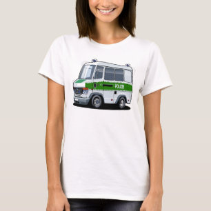 Cartoon Police Van T-Shirt