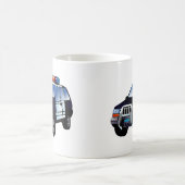 Cartoon-Polizei-Auto Kaffeetasse (Mittel)