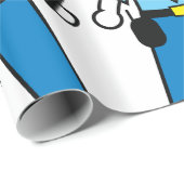 Cartoon Polizeibeamte für Strafverfolgung Geschenkpapier (Rolleneckpunkt)