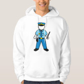 Cartoon Polizeibeamte für Strafverfolgung Hoodie (Vorderseite)