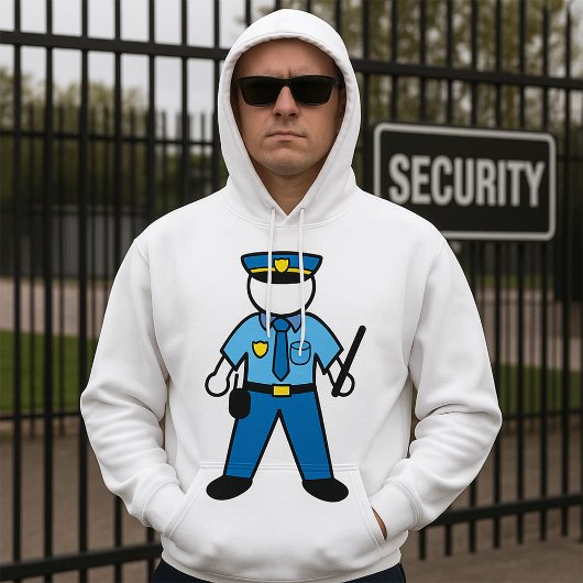 Cartoon Polizeibeamte für Strafverfolgung Hoodie