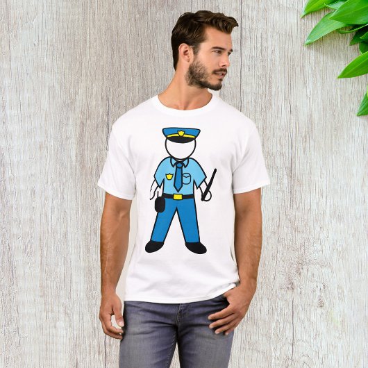 Cartoon Polizeibeamte für Strafverfolgung T-Shirt