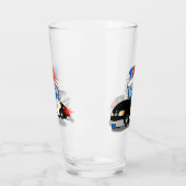 Cartoon Polizeiwagen Glas (Links)