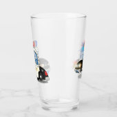 Cartoon Polizeiwagen Glas (Rechts)