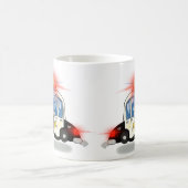 Cartoon Polizeiwagen Kaffeetasse (Mittel)