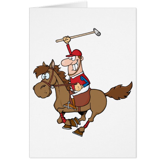 Cartoon-Polo-Spieler (Vorne)