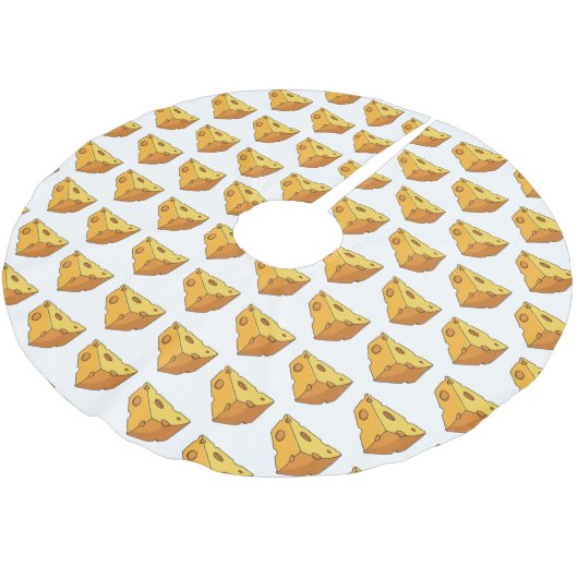 Cartoon Polyester Weihnachtsbaumdecke (Schrägansicht)