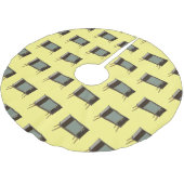 Cartoon Polyester Weihnachtsbaumdecke (Schrägansicht)