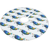 Cartoon Polyester Weihnachtsbaumdecke (Schrägansicht)