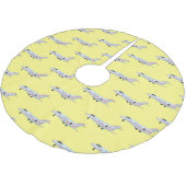 Cartoon Polyester Weihnachtsbaumdecke (Schrägansicht)