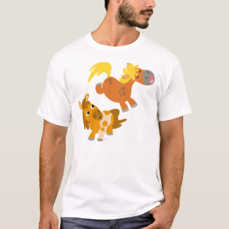 Cartoon Ponies Women T - Shirt