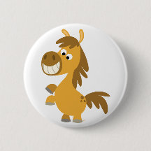 Cartoon-Pony Button-Abzeichen