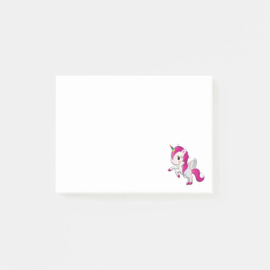 Cartoon Pony Post-it Klebezettel (Vorderseite)