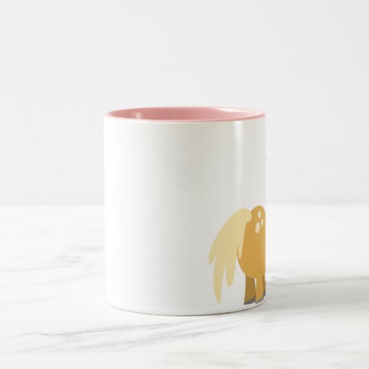 Cartoon Pony und Blume Tasse (Mittel)